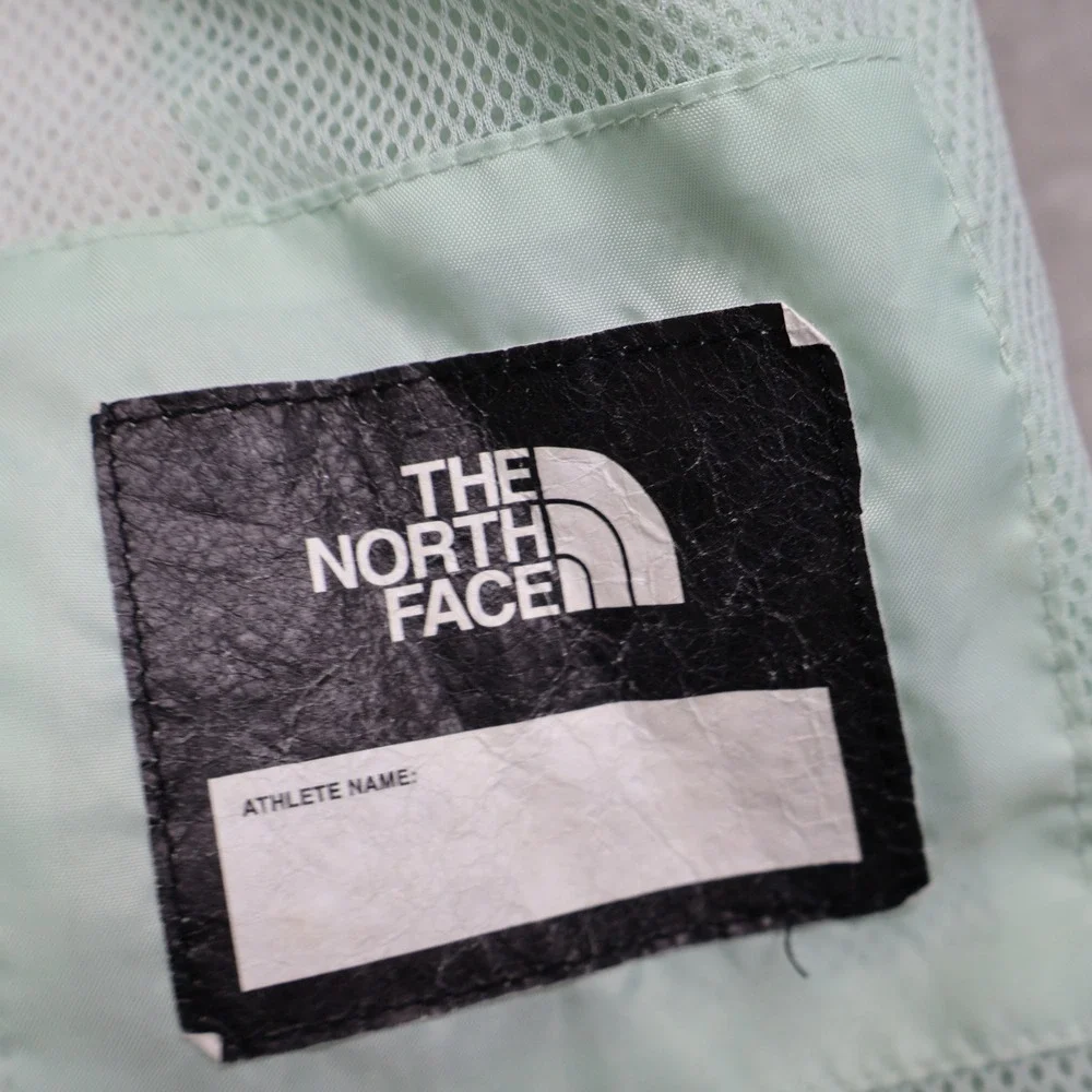 North Face Rain Jacket Girls Large 14/16 Green Resolve Reflective Waterproof